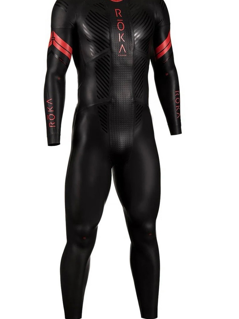 Roka Maverick Mx Gen 2 Full-Body Wetsuit Black/Red Accents Men’s Size Medium